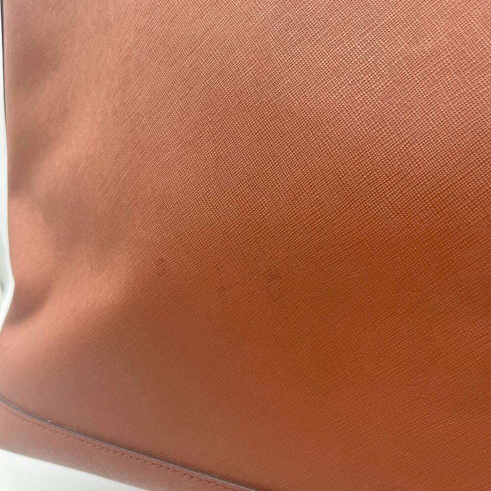 HENRI BENDEL Leather Satchel, Large Brown Tote - Picture 13 of 13